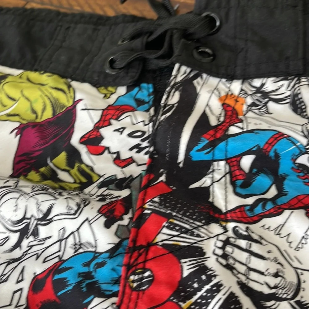 Marvel Men  Classic Comics Allover Print Swimming shorts Trunks Surf beach - Picture 5 of 14